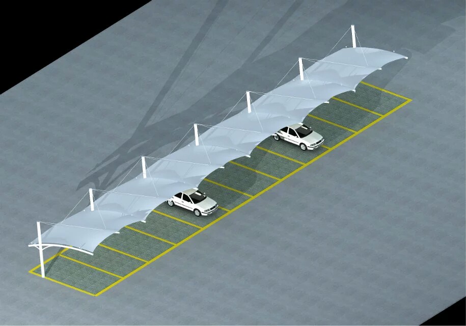 膜結構車棚 (14)